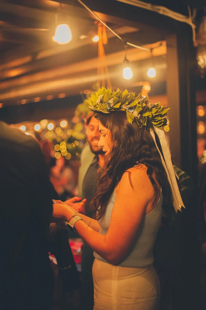 Festeggiamenti per la laurea sul rooftop